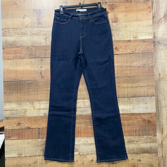 Levis Perfectly Slimming 512 Bootcut Jeans Size 10 Long - Picture 1 of 5